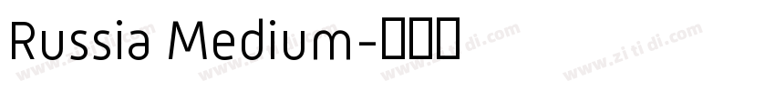 Russia Medium字体转换